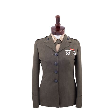 Note: This coat is made to order with a production time of between 5 to 6 weeks. . Usmc female service alphas ribbon placement